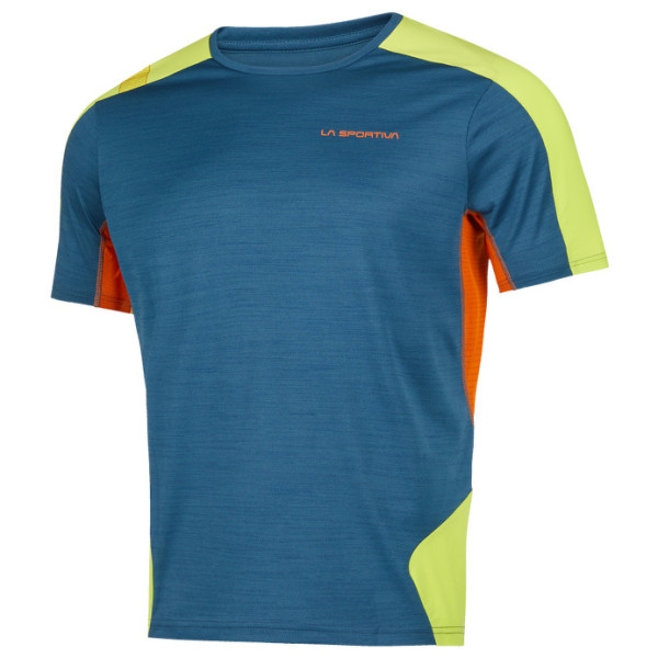 Maglietta da uomo La Sportiva Compass T-Shirt M blu/giallo Storm Blue/Lime Punch