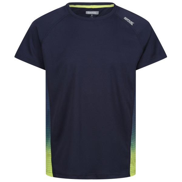 Maglietta da uomo Regatta Corballis blu/giallo Navy/Citron Lime