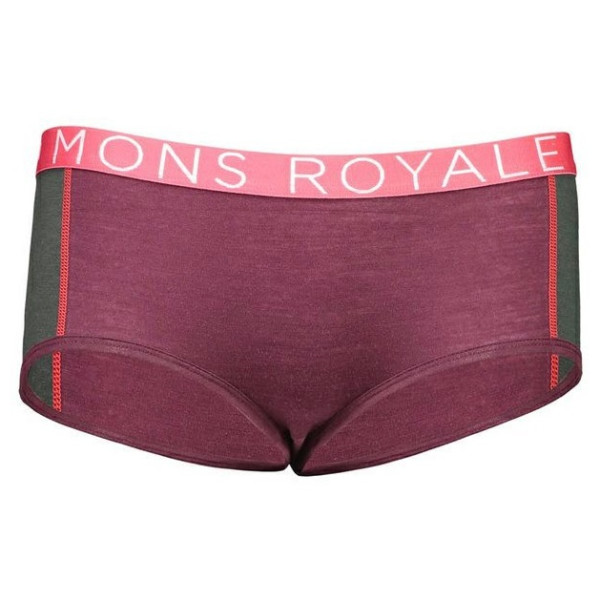 Mutandine Mons Royale Sylvia Boyleg Panel Folo (2020) viola Burgundy/ForestGreen