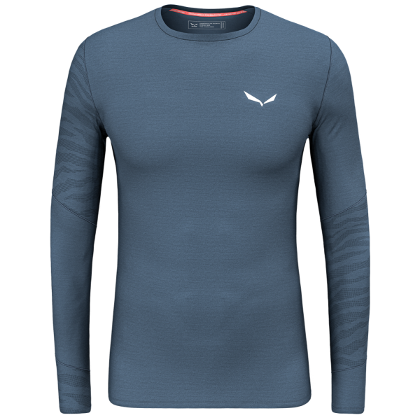 Maglietta da uomo Salewa Cristallo Warm Amr M L/S Tee.