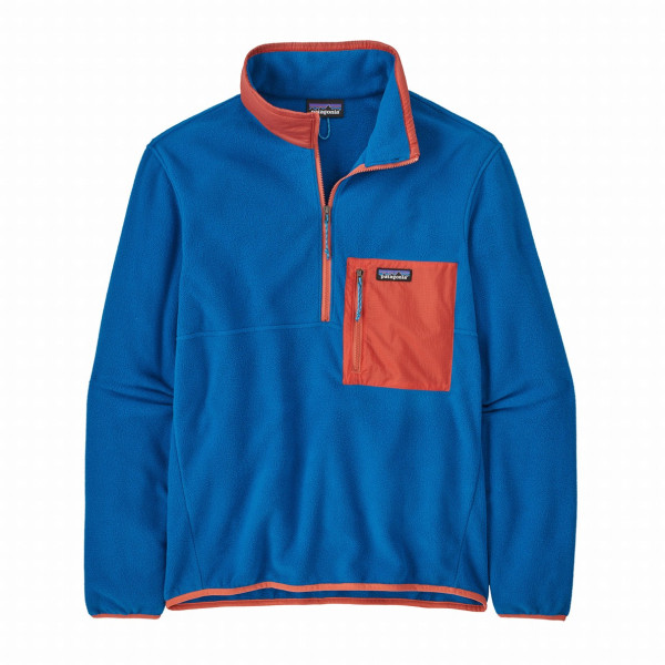 Felpa da uomo Patagonia M's Microdini 1/2 Zip P/O blu Endless Blue