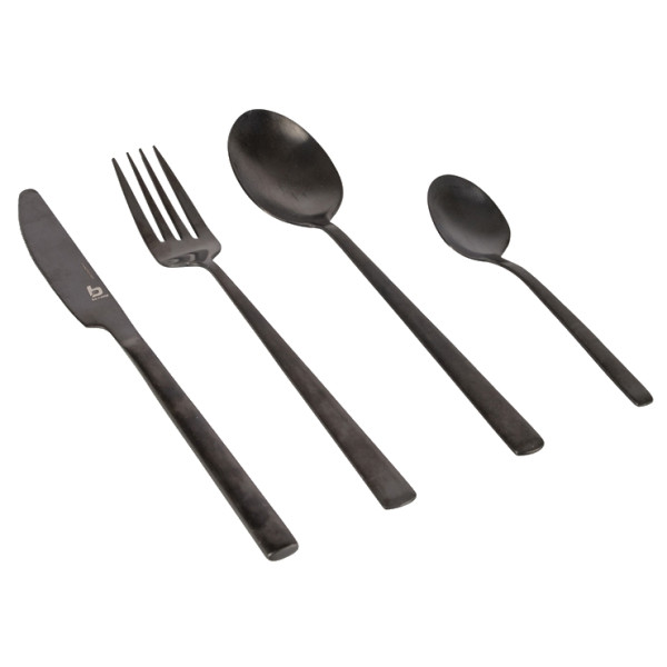 Set di posate Bo-Camp 16 Piece Cutlery Set Ballona nero