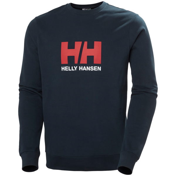 Felpa da uomo Helly Hansen Hh Logo Crew Sweat 2.0 blu scuro Navy