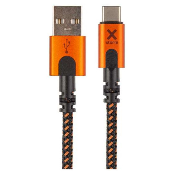 Cavo di ricarica e trasmissione Xtorm Xtreme USB to USB-C cable (1,5m) nero Black/Orange