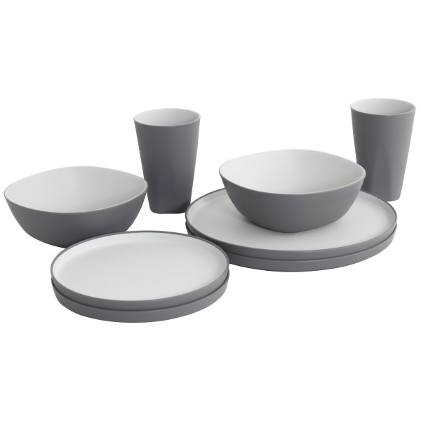 Set di stoviglie Outwell Gala 2 Person Dinner Set grigio Grey Mist