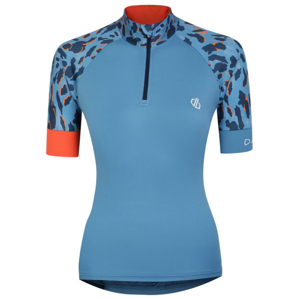 Maglia da ciclismo per donna Dare 2b Follow Through Jrsy blu Niagara Blue/Niagra Animal