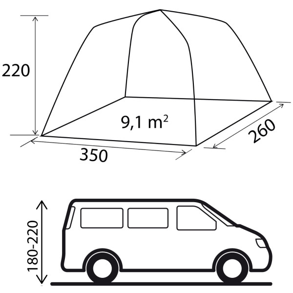 Tenda per minibus Brunner Rambler