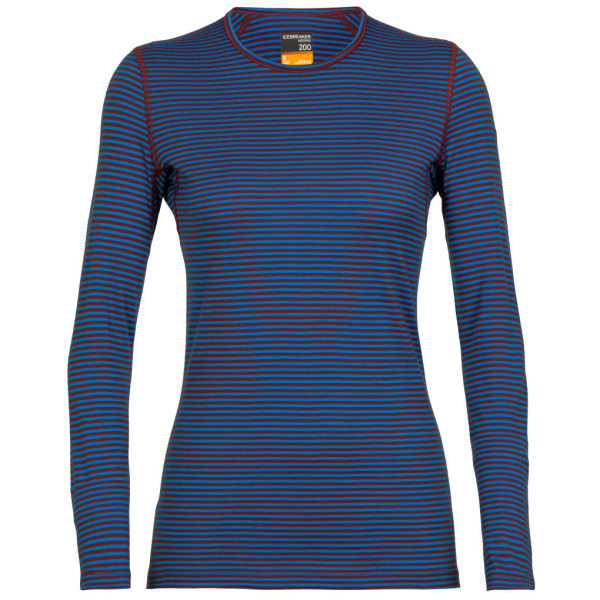 Maglietta da donna Icebreaker Women's 200 Oasis Long Sleeve blu lazurite/espresso/s