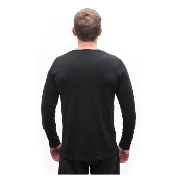 Maglietta funzionale da uomo Sensor Merino Blend Elements black