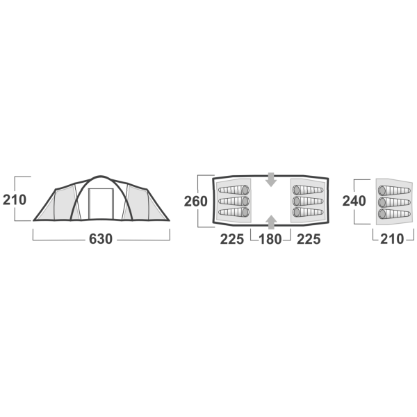 Tenda familiare Husky Boston Dural 6