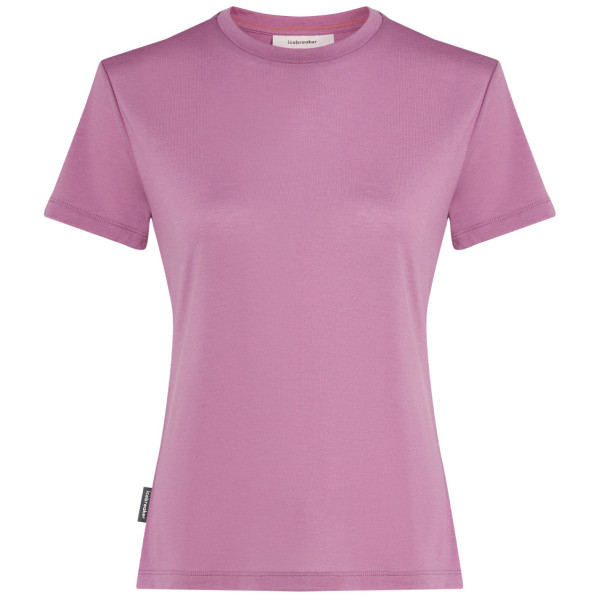 Maglietta sportiva da donna Icebreaker W Mer Core SS Tee rosa Deco