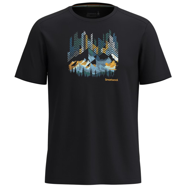 Maglietta Smartwool Vital Peaks Active Short Sleeve Graphic Tee nero black