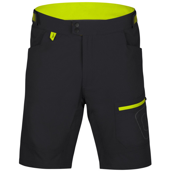 Pantaloncini da ciclismo da uomo Etape Freedom 3.0 nero/giallo černá/limeta