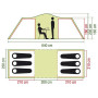 Tenda familiare Coleman Ridgeline 6 Plus