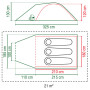 Tenda da trekking Coleman Darwin Summer 3 Plus