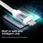 Cavo di ricarica e trasmissione Swissten Textile USB-C / Lightning 1,2 m