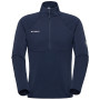 Felpa da uomo Mammut Taiss ML Half Zip Pull Men blu scuro marine