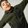 Felpa da bambino Regatta Munro Hybrid Jacket DarkKhak/Blk