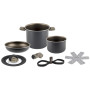 Set di pentole Brunner Torralta Spacemaster Ø 18 cm grigio/nero