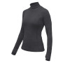 Maglietta sportiva da donna Sensor Merino Bold Roll Neck dl.rukáv grigio scuro Anthracite Gray