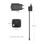Adattatore Swissten SlideCharge Gan 30W, 1X USB-A 18W