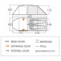 Tenda da trekking Vango Omega 250 2023