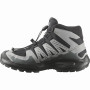 Scarpe da bambino Salomon Xa Pro Mid Wp J Black-Sedona Sage-Wrought Iron