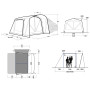 Tenda per minibus Outwell Jones M PowerAir