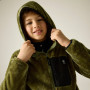 Felpa da bambino Dare 2b Powder Fleece MartOliv/Blk