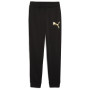 Pantaloni da tuta da donna Puma ESS METALLIC Sweatpants FL nero PUMA Black-Metallic Gold