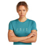Maglietta da donna Icebreaker Women Merino 150 Tech Lite SS Tee Snow Day