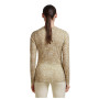 Maglietta sportiva da donna Icebreaker Women M 200 Oasis LS Crewe Moss BloomAOP
