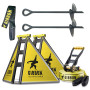 Slackline Gibbon Independence Kit Classic nero/giallo