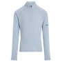 Maglietta sportiva per bambini Icebreaker K 260 Tech LS Half Zip azzurro Zinc Blue