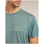 Maglietta funzionale da uomo Icebreaker Merino Blend Core SS Tee Single Line Camp