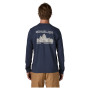 Maglietta da uomo Patagonia M's L/S MW Hut Tripper Skyline T-Shirt