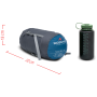 Sacco a pelo in piuma Robens Serac 300 -4°C Regular