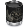 Tazza termica Klean Kanteen Camp Mug 12oz - 355 ml nero/bianco Matte Black w/Mountain Graphic
