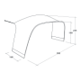Annesso alla tenda Outwell Wakefield M Tent Connector