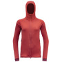Felpa tecnica da donna Devold Nibba Merino Jkt Hood