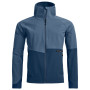 Giacca softshell da uomo Ortovox Venet Softshell Hooded Jacket blu Light Nunatak
