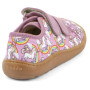 Sneakers per bambini Frodo Barefoot canvas White/Pink