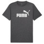 Maglietta da uomo Puma Ess No. 1 Logo Heather Tee nero PUMA Black