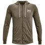 Felpa da uomo Under Armour Rival Terry LC FZ verde Tent / / Onyx White