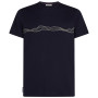 Maglietta da uomo Icebreaker Men Merino 150 Tech Lite SS Tee Mountain Pulse blu scuro Midnight Navy