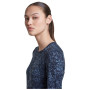 Maglietta sportiva da donna Icebreaker Women M 200 Oasis LS Crewe Moss BloomAOP