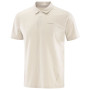 Maglietta da uomo Salomon Trackline Polo M beige Silver Cloud