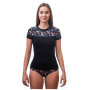Maglietta sportiva da donna Sensor Merino Impress (short sleeve)