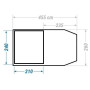 Tenda familiare Zulu Pavilion 400 Black