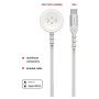 Cavo di ricarica e trasmissione Swissten Wireless charging cable 2in1 for Apple Watch + USB-C 1,2 m